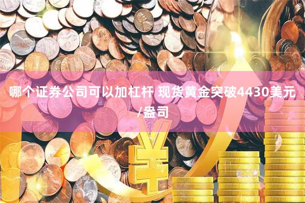 哪个证券公司可以加杠杆 现货黄金突破4430美元/盎司